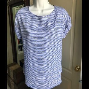 Apt 9 blue and white striped Blouse